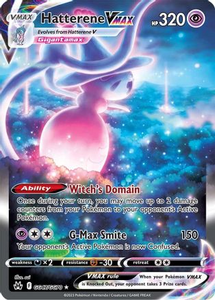 Hatterene VMAX GG47 - Holofoil SWSH Crown Zenith Galarian Gallery - Ultra Rare