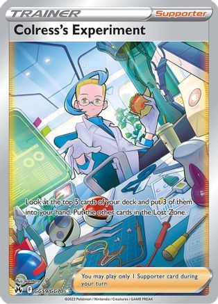 Colress's Experiment GG59 - Holofoil SWSH Crown Zenith Galarian Gallery - Ultra Rare