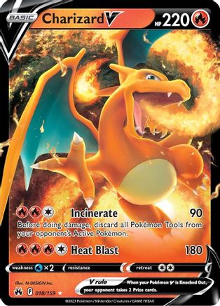 Charizard V 018 - Holofoil SWSH Crown Zenith - Ultra Rare
