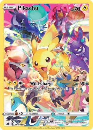 Pikachu (Secret) 160 - Holofoil SWSH Crown Zenith - Secret Rare