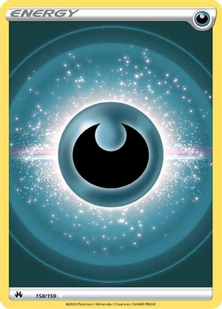 Darkness Energy (Texture Full Art) 158 - Holofoil SWSH Crown Zenith - Ultra Rare