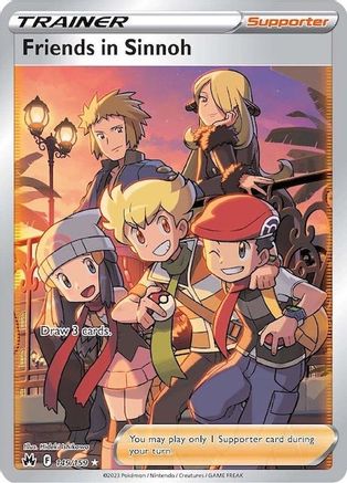 Friends in Sinnoh (Full Art) 149 - Holofoil SWSH Crown Zenith - Ultra Rare