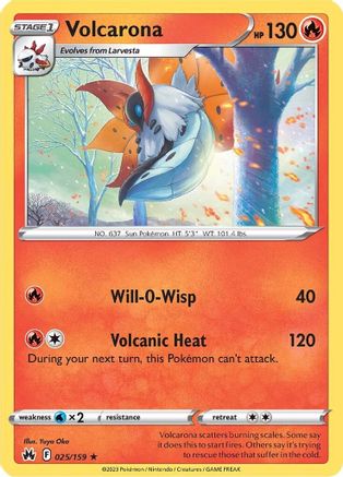 Volcarona 025 SWSH Crown Zenith - Rare