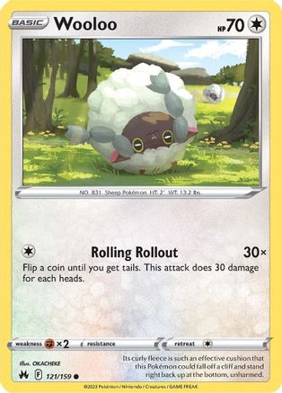 Wooloo 121 SWSH Crown Zenith - Common