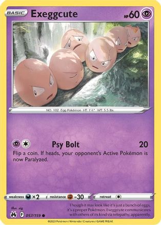 Exeggcute 057 SWSH Crown Zenith - Common