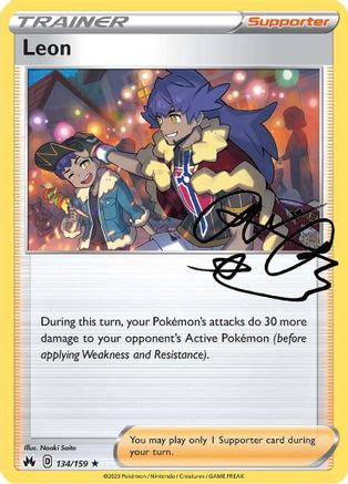 Leon 134 - Holofoil SWSH Crown Zenith - Holo Rare