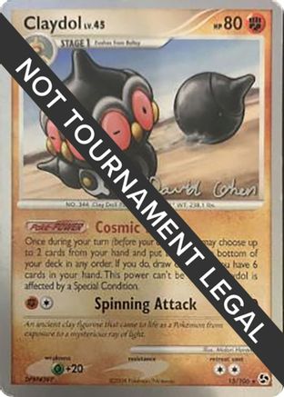 Claydol - 2009 (David Cohen) 015 World Championship Decks - Rare