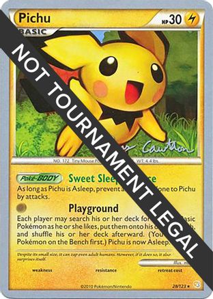 Pichu - 2011 (Ross Cawthon) 028 World Championship Decks - Rare