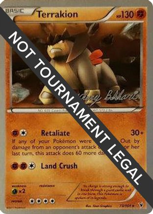 Terrakion - 2012 (Zachary Bokhari) 073 World Championship Decks - Rare