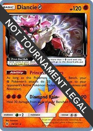 Diancie Prism Star - 2018 (Naohito Inoue) 074 World Championship Decks - Prism Rare