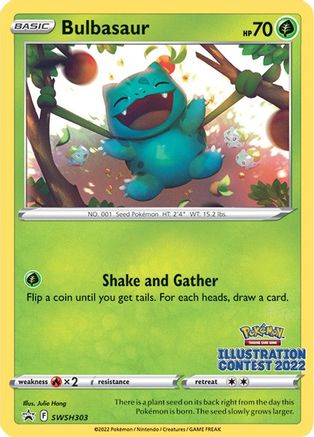 Bulbasaur (Illustration Contest 2022) SWSH Sword & Shield Promo Cards - Promo