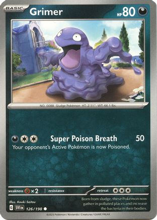 Grimer 126 SV01 Scarlet & Violet Base Set - Common