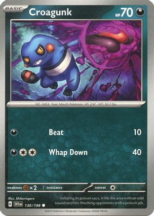 Croagunk 130 SV01 Scarlet & Violet Base Set - Common