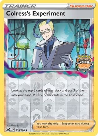 Colress's Experiment (Regional Championships) - Reverse Holofoil League & Championship Cards - Promo