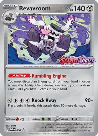 Revavroom (Prerelease) 008 - Holofoil SV Scarlet & Violet Promo Cards - Promo