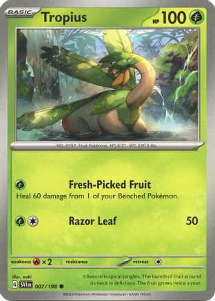 Tropius 007 SV01 Scarlet & Violet Base Set - Common