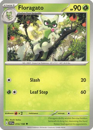 Floragato 014 SV01 Scarlet & Violet Base Set - Uncommon