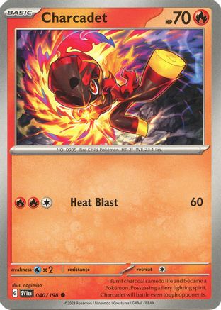 Charcadet 040/198 - Reverse Holofoil SV01 Scarlet & Violet Base Set - Common