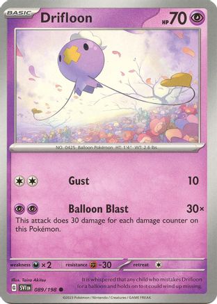Drifloon 089 SV01 Scarlet & Violet Base Set - Common