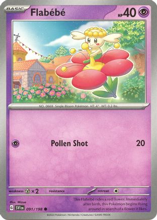 Flabebe 091 SV01 Scarlet & Violet Base Set - Common