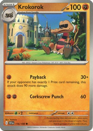 Krokorok 116 SV01 Scarlet & Violet Base Set - Common