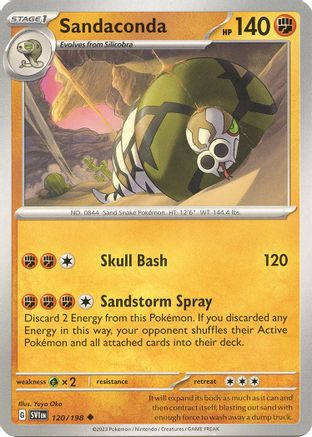 Sandaconda 120 SV01 Scarlet & Violet Base Set - Uncommon