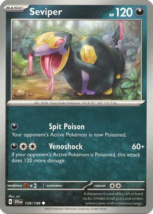 Seviper 128 SV01 Scarlet & Violet Base Set - Common