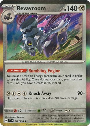Revavroom 142 - Reverse Holofoil SV01 Scarlet & Violet Base Set - Rare