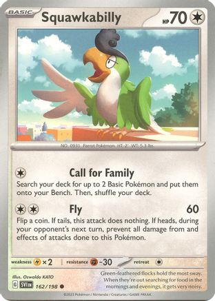 Squawkabilly 162 SV01 Scarlet & Violet Base Set - Common