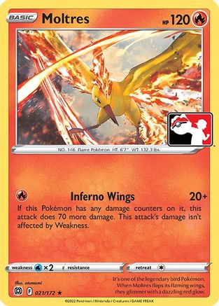 Moltres 021 Prize Pack Series Cards - Rare