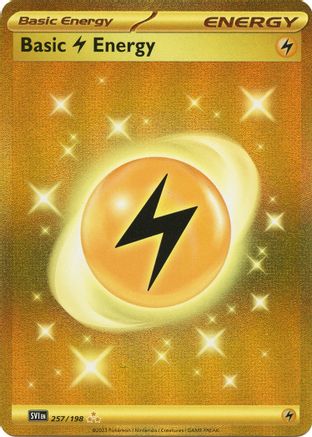 Basic Lightning Energy 257/198 - Holofoil SV01 Scarlet & Violet Base Set - Hyper Rare