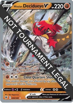 Hisuian Decidueye V - 2022 (Ondrej Skubal) 083 World Championship Decks - Ultra Rare