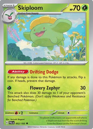 Skiploom 002 SV02 Paldea Evolved - Uncommon