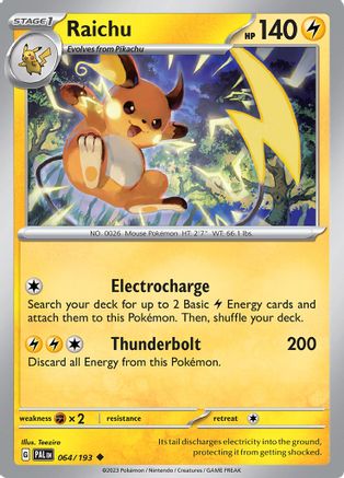 Raichu 064/193 - Reverse Holofoil SV02 Paldea Evolved - Uncommon