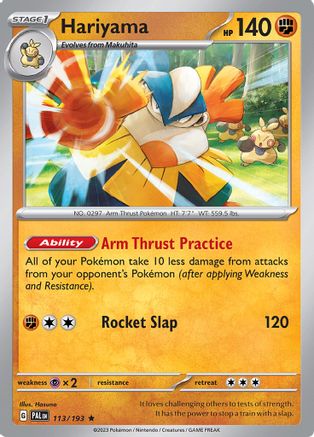 Hariyama 113 - Holofoil SV02 Paldea Evolved - Rare