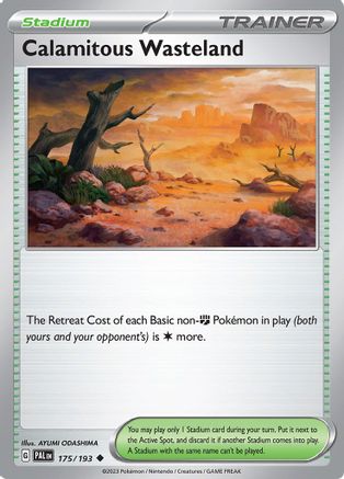 Calamitous Wasteland 175 - Reverse Holofoil SV02 Paldea Evolved - Uncommon