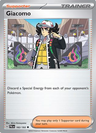 Giacomo 182 - Reverse Holofoil SV02 Paldea Evolved - Uncommon