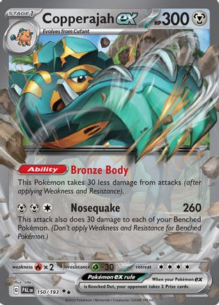 Copperajah ex 150 - Holofoil SV02 Paldea Evolved - Double Rare