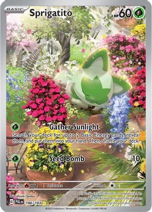 Sprigatito 196/193 - Holofoil SV02 Paldea Evolved - Illustration Rare