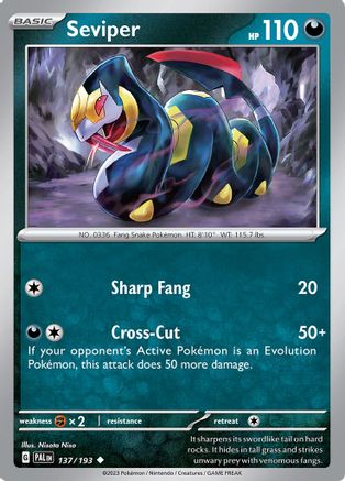 Seviper 137 SV02 Paldea Evolved - Uncommon