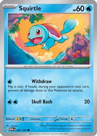 Squirtle 007/165 SV Scarlet & Violet 151 - Common