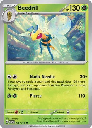 Beedrill 015 - Holofoil SV Scarlet & Violet 151 - Rare