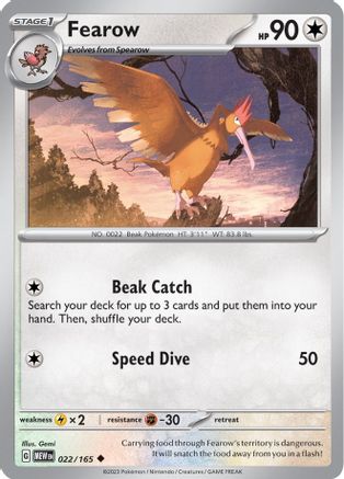 Fearow 022 SV Scarlet & Violet 151 - Uncommon