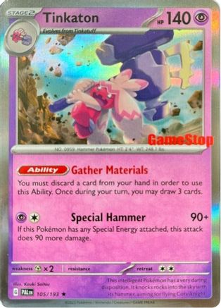 Tinkaton (GameStop Exclusive) 105/193 - Holofoil Miscellaneous Cards & Products - Promo