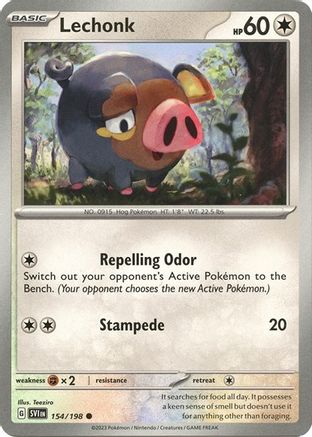 Lechonk - 154/198 (Holo)/198 - Holofoil Deck Exclusives - Promo