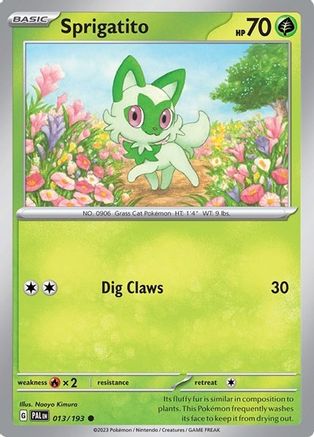 Sprigatito (Summer 2023 Collector Chest) 013/193 - Holofoil Miscellaneous Cards & Products - Common