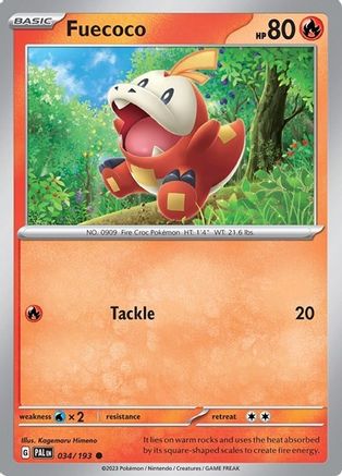 Fuecoco (Summer 2023 Collector Chest) 034/193 - Holofoil Miscellaneous Cards & Products - Common