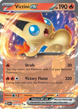 Victini ex 033 - Holofoil SV03 Obsidian Flames - Double Rare