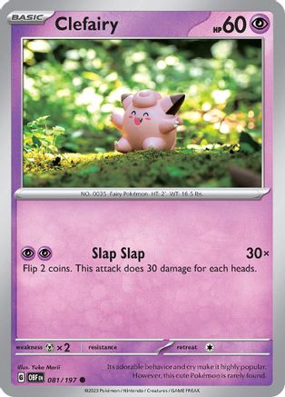 Clefairy 081 SV03 Obsidian Flames - Common