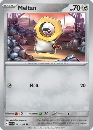 Meltan 152 SV03 Obsidian Flames - Common